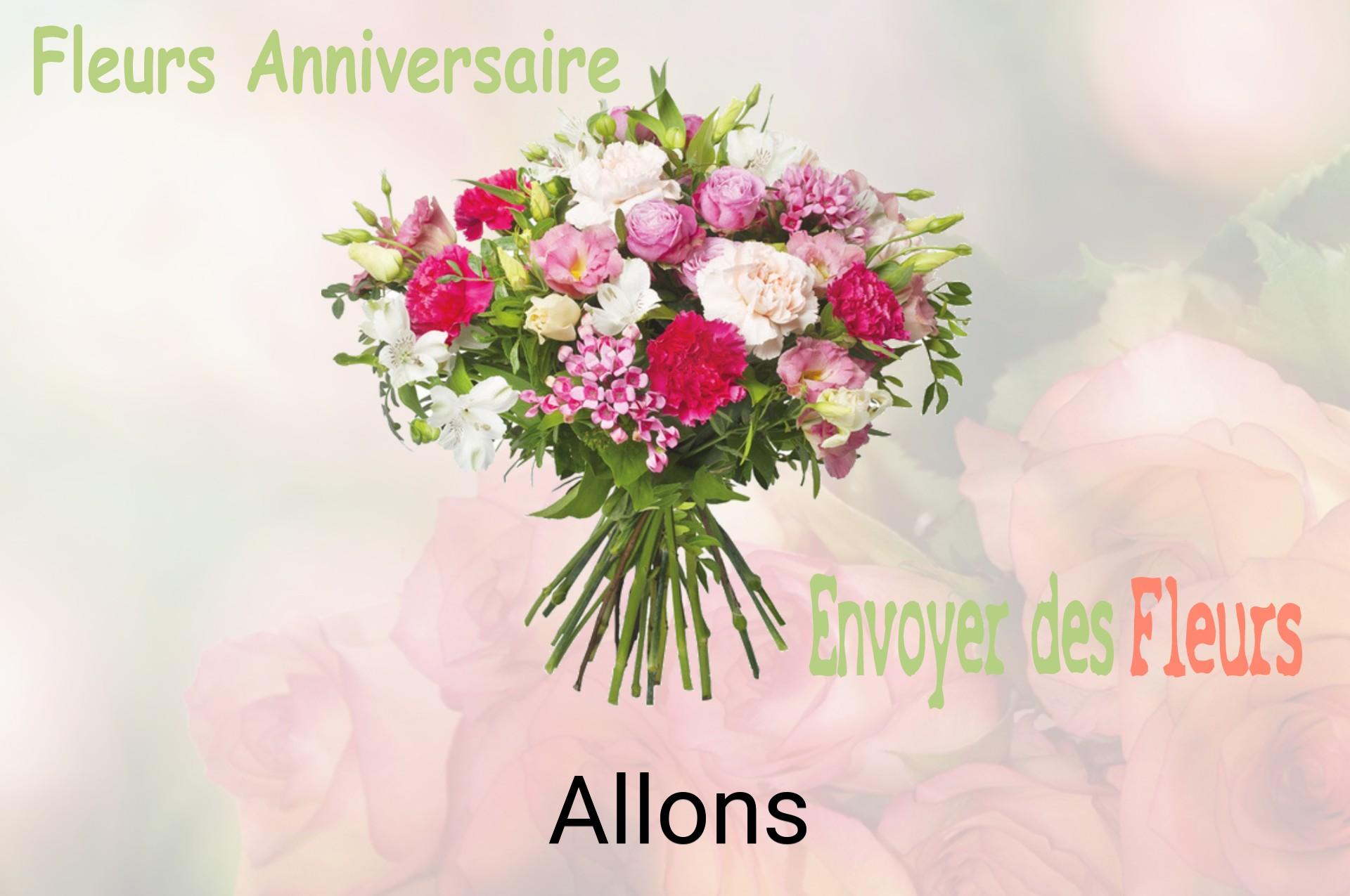 Bouquet de fleurs d’anniversaire livré à Allons